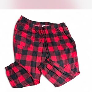 Red and Black Plaid Lounge Pants